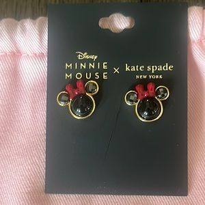 New Kate Spade Minnie Mouse Studs